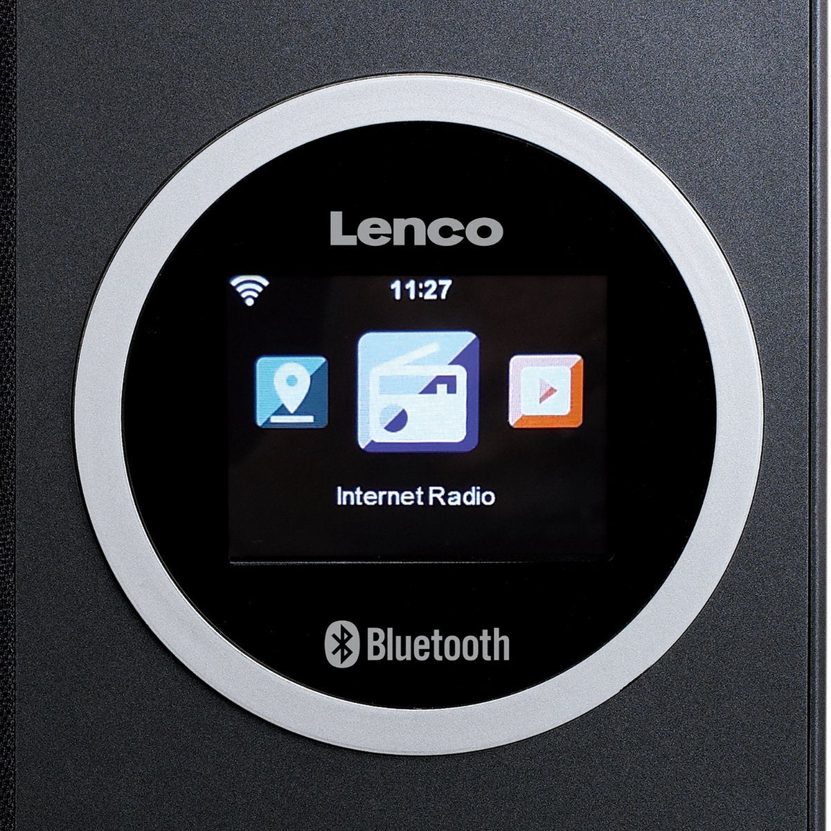 Lenco DIR-70BK - Internet radio met kleurendisplay en Bluetooth - Zwart