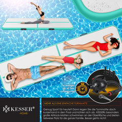 KESSER® Gymnastiekmat - Airtrack - Turnmat - 4M - Mintgroen