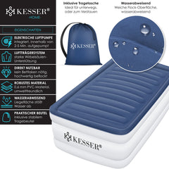 KESSER® Luchtbed - Opblaasbaar Matras - Elektrische Pomp - Wit •