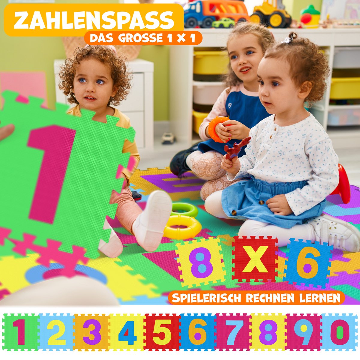 KIDIZ® 86-Delige Puzzelmat - Speeltapijt - Kindertapijt - Gekleurd