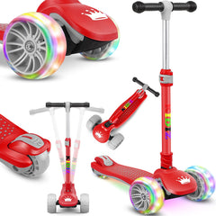 Kinderstep - Verstelbaar - Vouwbaar - Rood - KIDIZ®