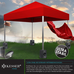 KESSER® Gewichten voor Partytent en Paviljoen - Set van 4 - Zwart
