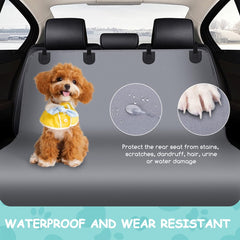 Hondendeken auto achterbank - hondenmat - 140x110 cm - Grijs - Nobleza
