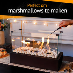 Sfeerhaard - Tafelhaard - Binnen & Buiten - Bio Ethanol - 46CM - Fiérza