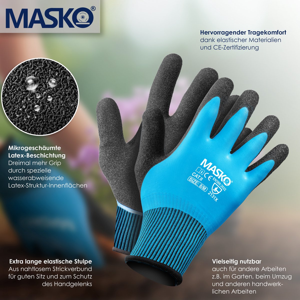 MASKO® Kruiwagen - 100L - Tot 250kg - Zilver