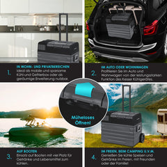 Compressor Koelbox elektrisch - Coolbox - Frigobox - 52L - Zwart