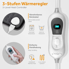 Warmtekussen rug - Warmteband - Verwarmde rugband - Antraciet - Sinnlein