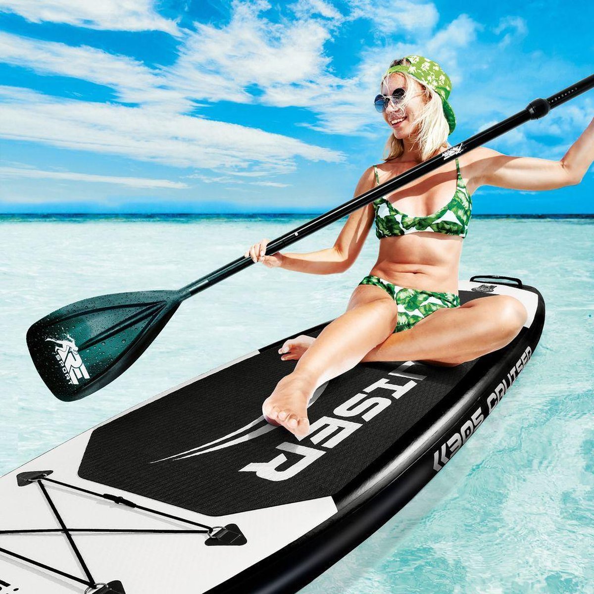 RE: SPORT-SUP Board 305cm Zwart-supboard- opblaasbaar- stand up paddle set- surfboard --paddling premium