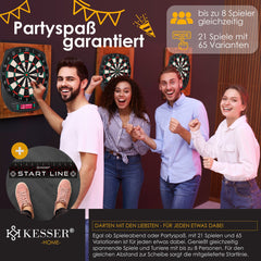 Elektrisch Dartbord - Met 15 darts - Klassiek met LCD - KESSER®