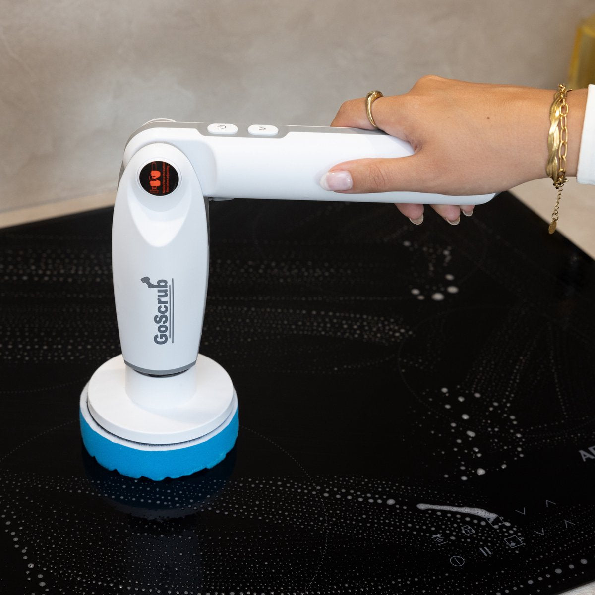 Elektrische Schoonmaakborstel – Elektrische Schrobber - Schrobborstel – Wit - V1 - GoScrub®