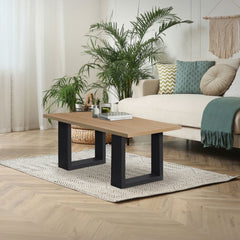 Tafelpoten salontafel - Metaal - 40x43 cm - Zwart - ECD Germany