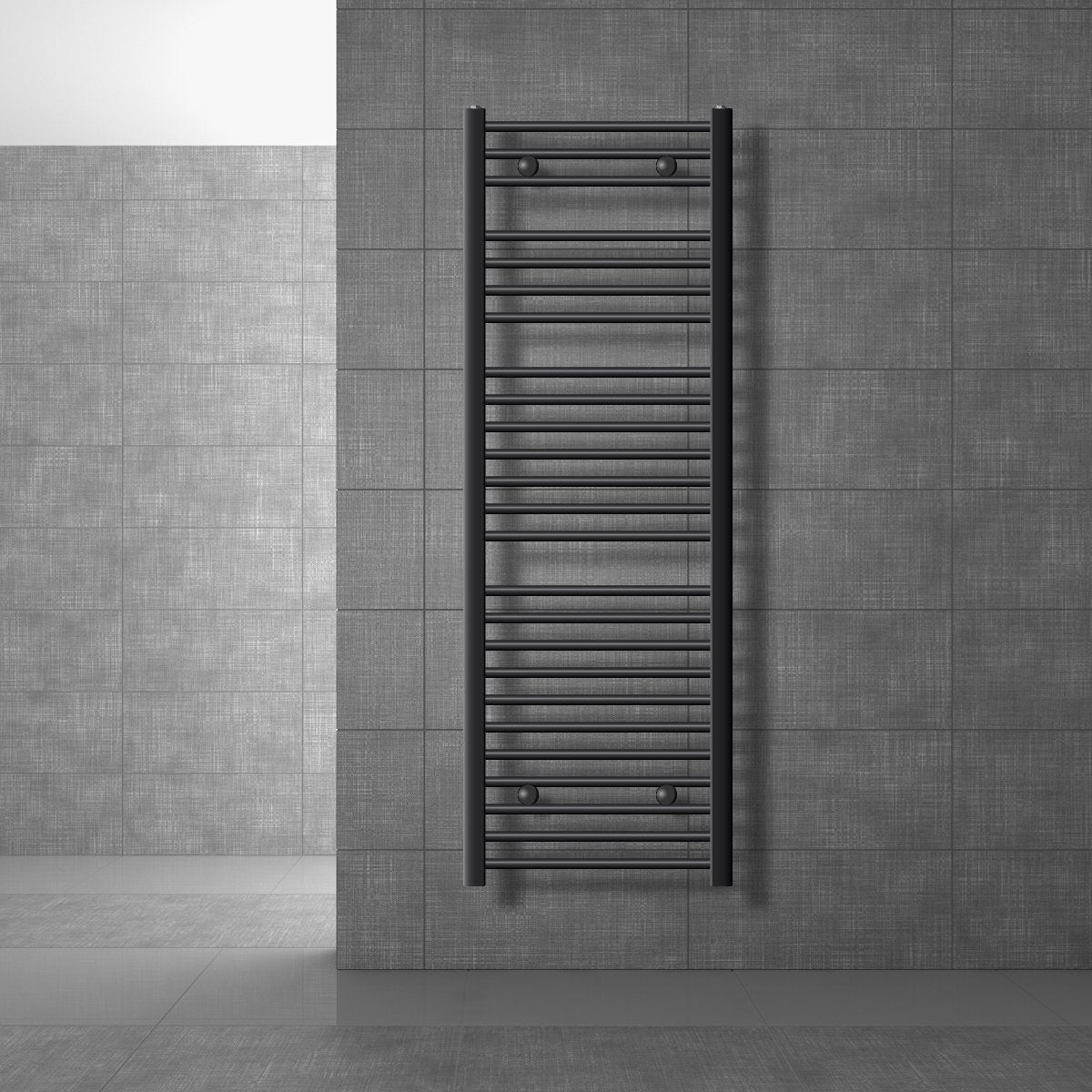 LuxeBath Badkamerradiator Sahara 500x1500 mm, antraciet, recht met zijaansluiting, designradiator handdoekverwarmer, handdoekdroger, handdoekradiator, handdoekverwarmer, badkamerverwarmer