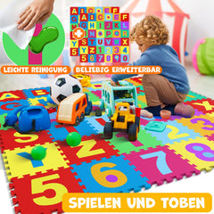 KIDIZ® 86-Delige Puzzelmat - Speeltapijt - Kindertapijt - Gekleurd
