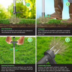 KESSER® Onkruidsteker - Onkruidverwijderaar - Wortelverwijderaar - Grijs