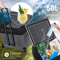 Compressor Koelbox elektrisch - Coolbox - Frigobox - 50L - Zwart