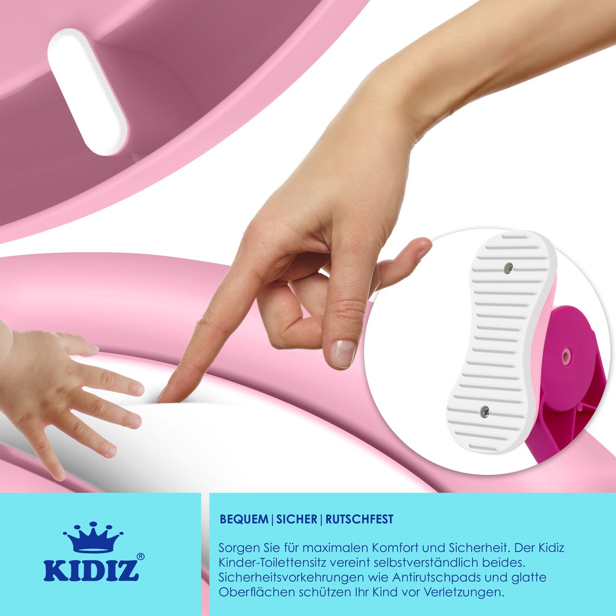KIDIZ® WC Verkleiner - Potje Peuter - Toilettrainer - Roze