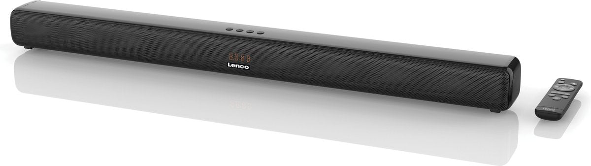 Lenco SB-042LEDBK - Soundbar met Bluetooth - 85cm - HDMI en LED verlichting - Zwart •