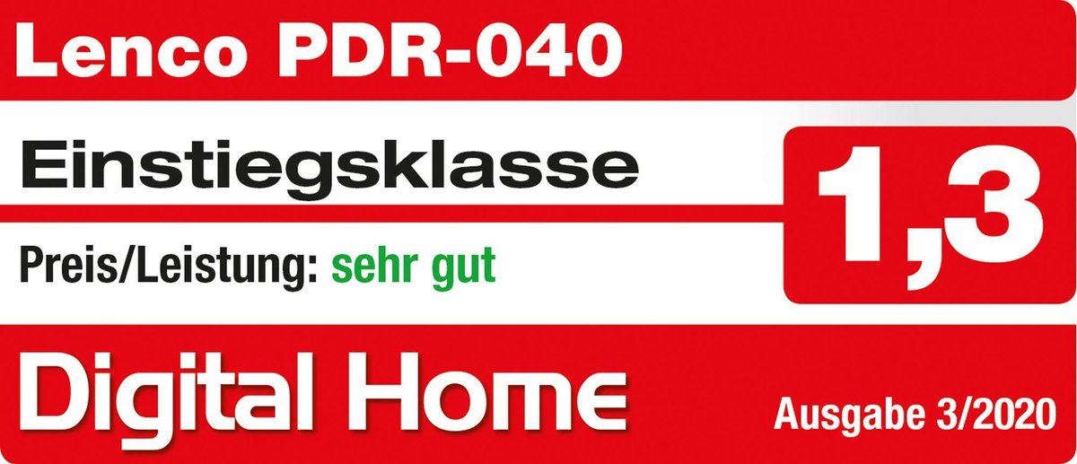 Lenco PDR-040BAMBOOBK - Draagbare DAB Radio met FM, DAB+ en Bluetooth® - Klok en Alarmfunctie - Bamboe-Zwart