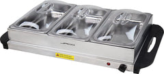 Warmhoudplaat - Buffetwarmer - Chafing Dish - Zilver - Jago