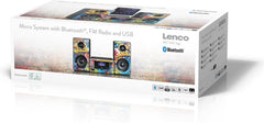 Lenco MC-020 - Stereo set met radio, Bluetooth®, USB en AUX-ingang - Tags •