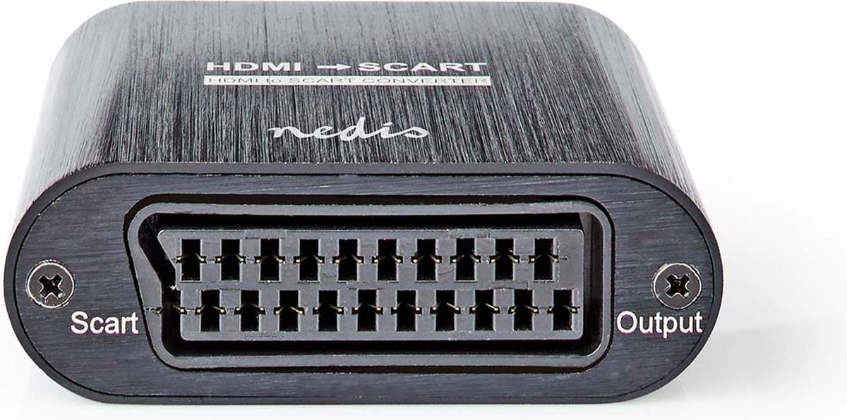 Nedis HDMI-Converter - HDMI Input - Scart Female - 1-weg - 480i - 18 Gbps - Metaal - Antraciet