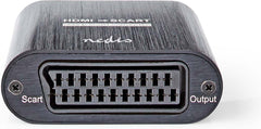 Nedis HDMI-Converter - HDMI Input - Scart Female - 1-weg - 480i - 18 Gbps - Metaal - Antraciet