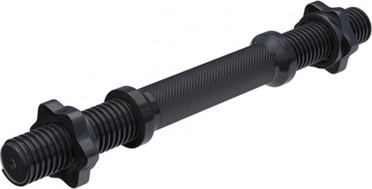 Gorilla Sports Dumbbellstang - Halter - 35 cm - incl. Schroefsluitingen - Zwart