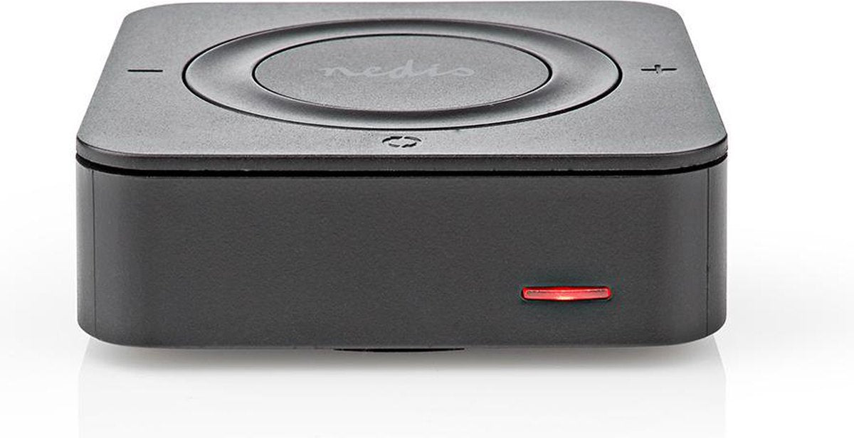 Nedis Bluetooth Zender / Ontvanger - Input: 1x AUX / 1x SPDIF - Output: 1x AUX / 1x SPDIF - AptX Low latency / AptX / SBC - Maximaal 2 Apparaten - Maximale batterijduur: 22 uur - Zwart