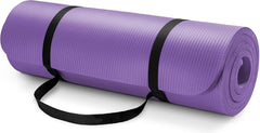 Yogamat - Fitness mat - Sportmat - Yoga mat extra dik - 185x60 cm - Lila - Tresko
