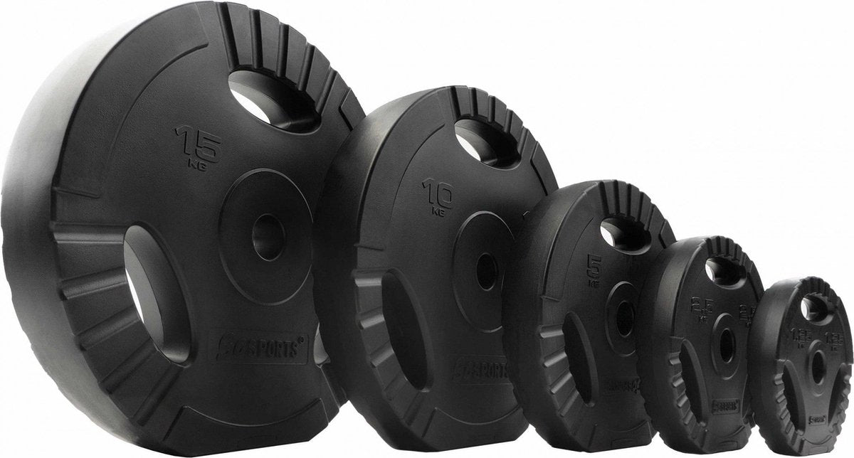 Halterschijven - Halter gewichten - 30 mm - 2x10 kg - ScSPORTS®