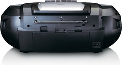 Lenco SCD-120SI - Draagbare radio CD speler met Bluetooth® - Zilver •