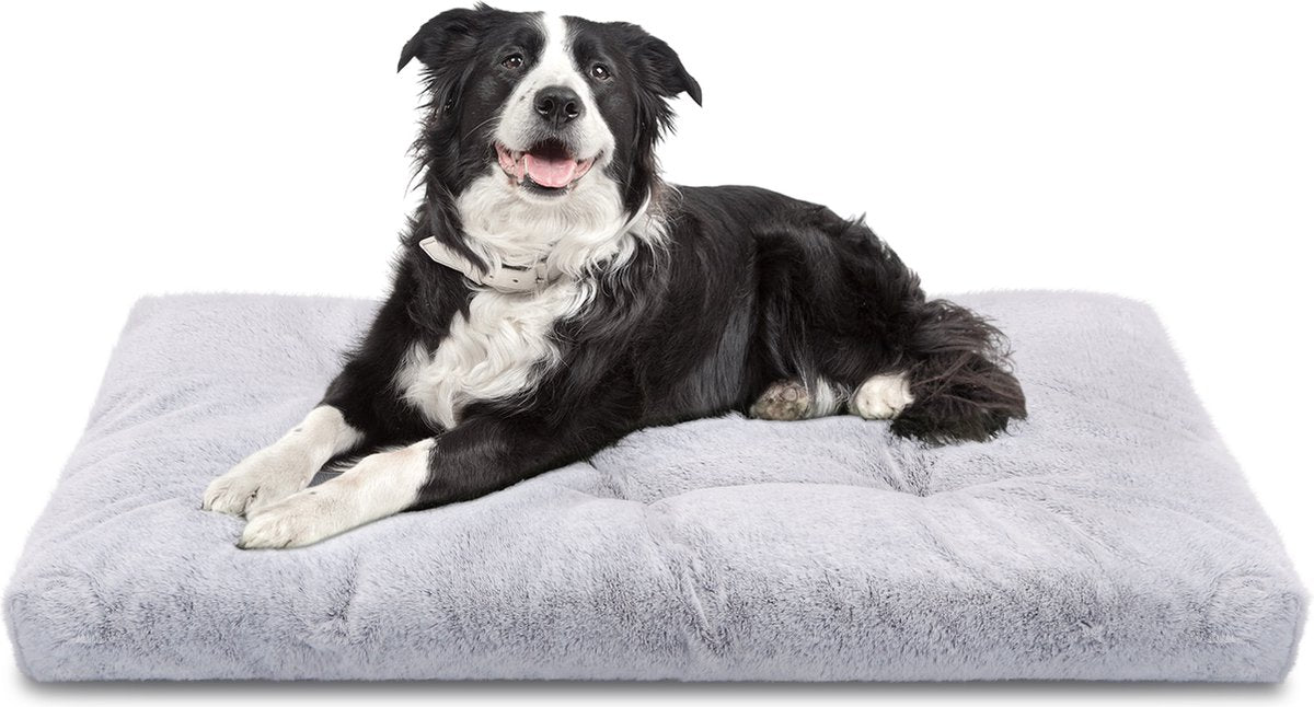 Hondenmand - Hondenkussen - Hondenbed - Grijs - 95x60 cm - Nobleza