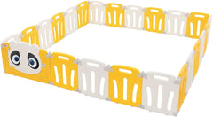 Grondbox - Baby box - Kinderbox - Babybox - Speelbox - 240x240 cm - Geel - Joyz