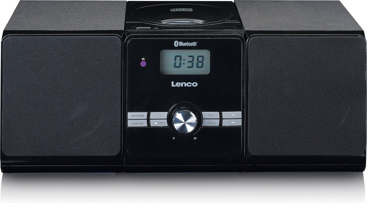 Lenco MC-030 - Stereoset met Radio - Bluetooth- USB en AUX-ingang - Zwart •
