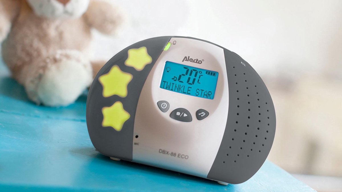 Alecto DBX-88 LIMITED - Full Eco DECT Babyfoon met Display - Antraciet