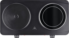 Jago - Dubbele Elektrische Kookplaat - Digitaal - 2000-2500 W - Oververhittingsbeveiliging - Keramische Kookplaat - Dubbele Kookplaat - Minikookplaat