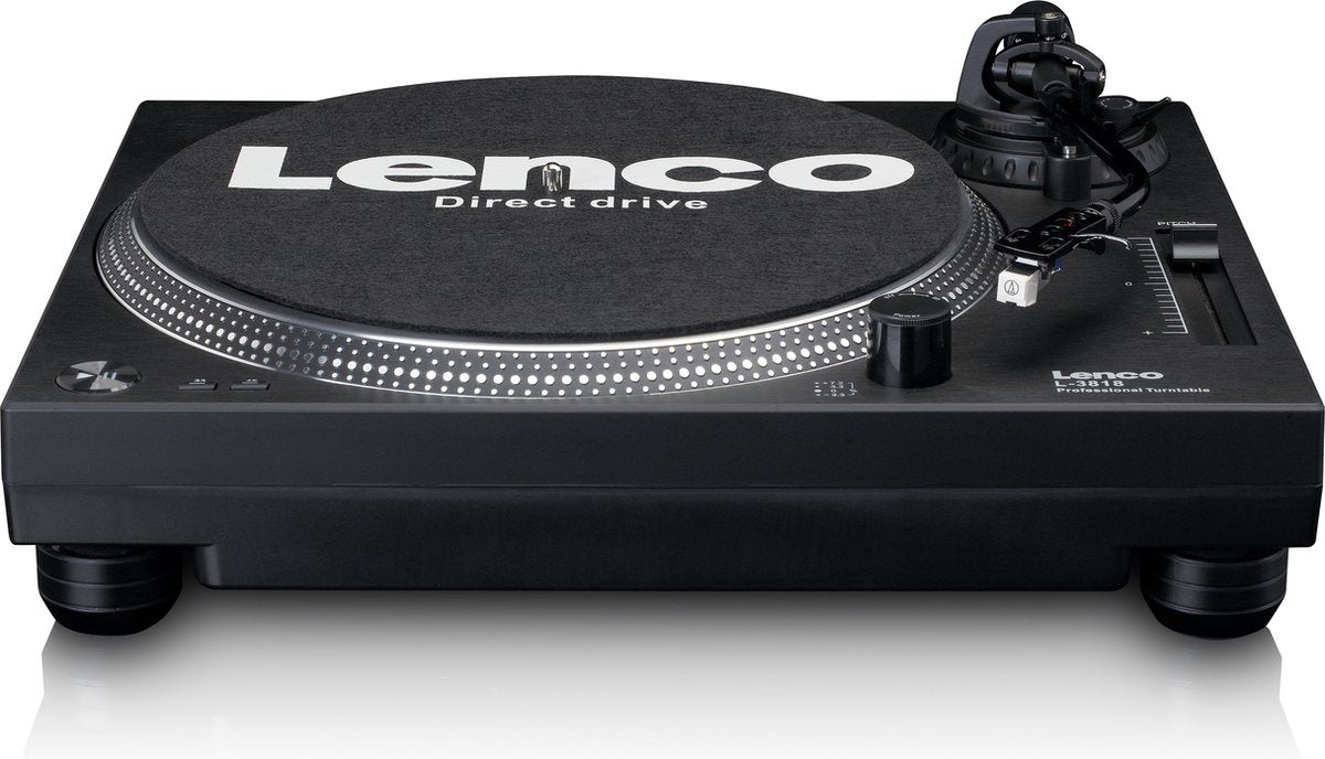 Lenco Platenspeler - Direct drive - USB naar PC encoding - L-3818BK - Zwart •