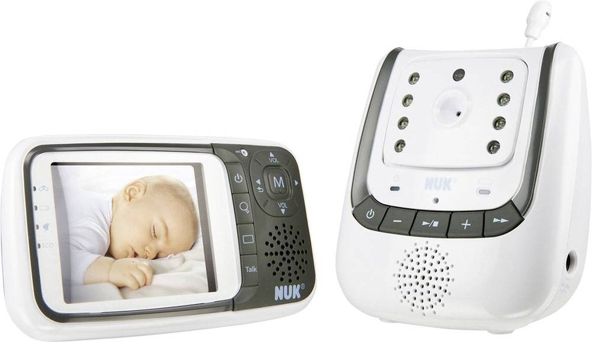 NUK Control + Babyfoon met camera - Spraakfunctie -  Wit