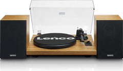 Lenco Platenspeler met Bluetooth - Twee externe Speakers - Ingebouwde Versterker - LS-500OK - Hout •