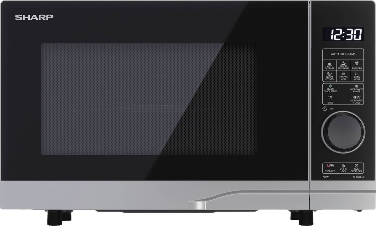 Sharp YC-PG204AE-S magnetron Zilver Combinatiemagnetron Aanrecht 20 l 700 W