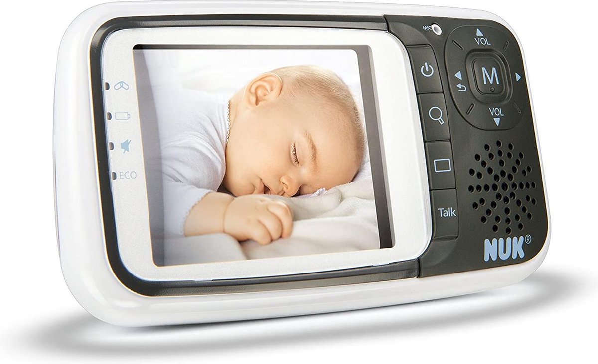 NUK Control + Babyfoon met camera - Spraakfunctie -  Wit