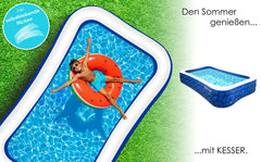 KESSER® Opblaasbaar zwembad - 305x183x56cm - 1180L - Blauw