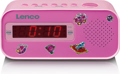 Wekkerradio - Digitale wekker - Alarmklok - Roze - Lenco - CR-205PK •