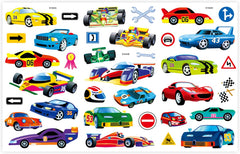 Lenco CR-205BU - Wekkerradio met Slaaptimer - Alarmfunctie - Stickerset - Blauw