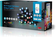Nedis SmartLife-kerstverlichting - Feestverlichting - Wi-Fi - RGB - 48 LED's - 10.8 m - Android / IOS