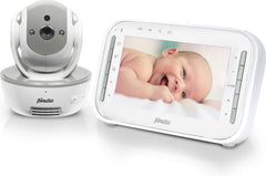 Alecto DVM200MGS - Babyfoon met Camera - Temperatuurweergave - Op afstand beweegbaar - Grijs