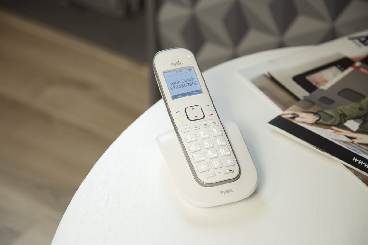 Fysic FX-9000 DUO Senioren DECT telefoon - Extra luid gespreksvolume voor slechthorenden - Wit •