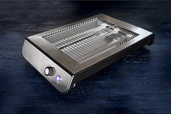 Gastronoma vlakke Broodrooster - Plat - 900W - Toaster - 18140002 - Geborsteld staal •