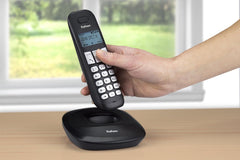 Profoon PDX-1120 Draadloze Dect Telefoon - 2 handposten - Lange standby tijd - Zwart •