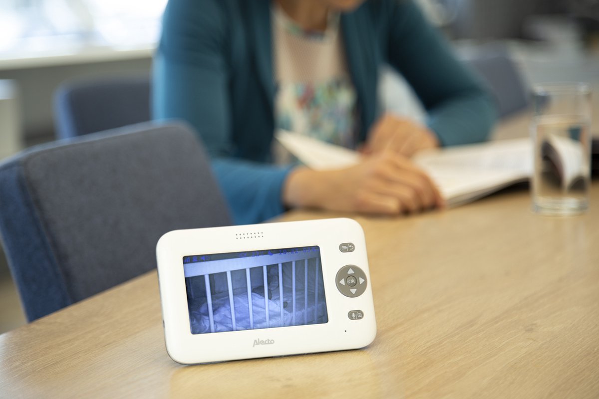 Alecto DVM-140 - Babyfoon met camera - Temperatuurweergave - Wit